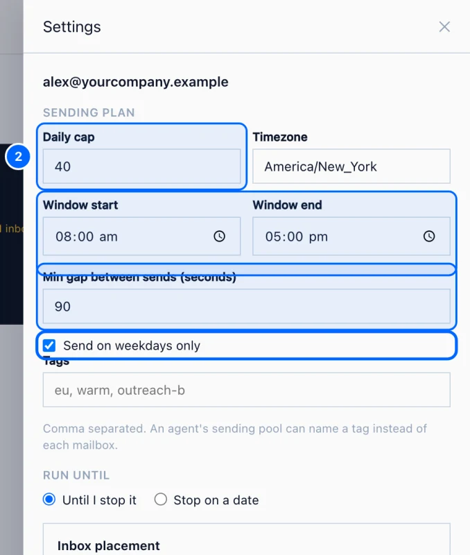Step 2: Change them. Click Settings on the card.